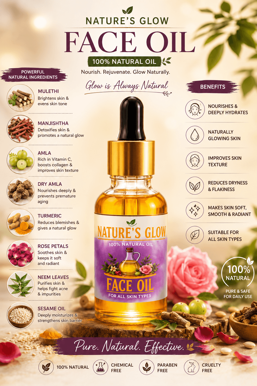 Nature’s Glow Face Oil
